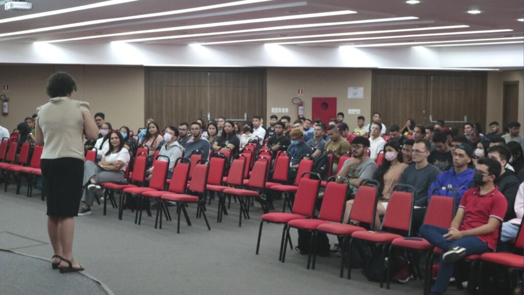 Imagem mostra sala onde foi realizado o 1º Congresso de Ciência, Tecnologia e Inovação