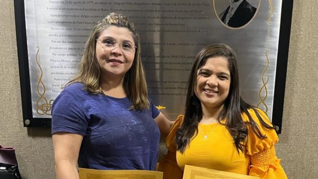 Imagem mostra as pedagogas da Fametro que foram homenageadas no Dia do Pedagogo