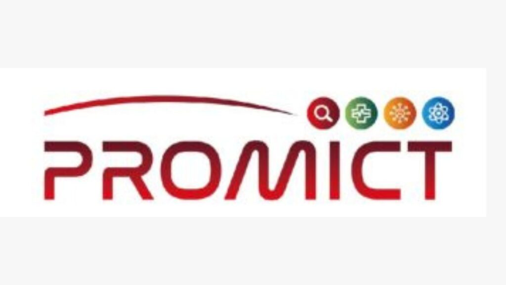 Imagem mostra o logo da Promict