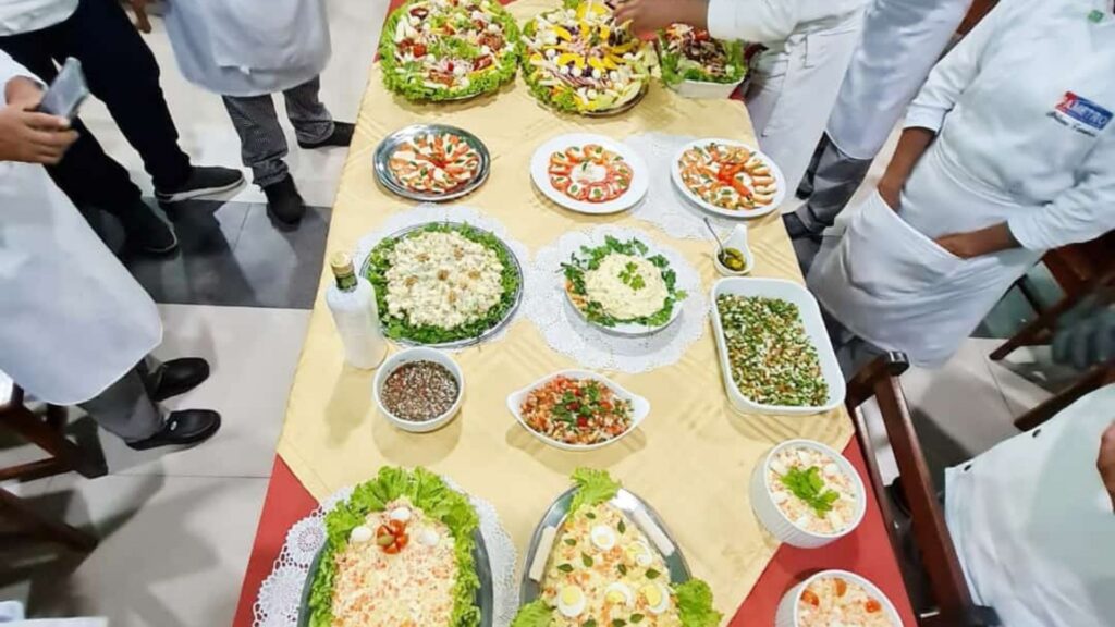 Aulas práticas de gastronomia