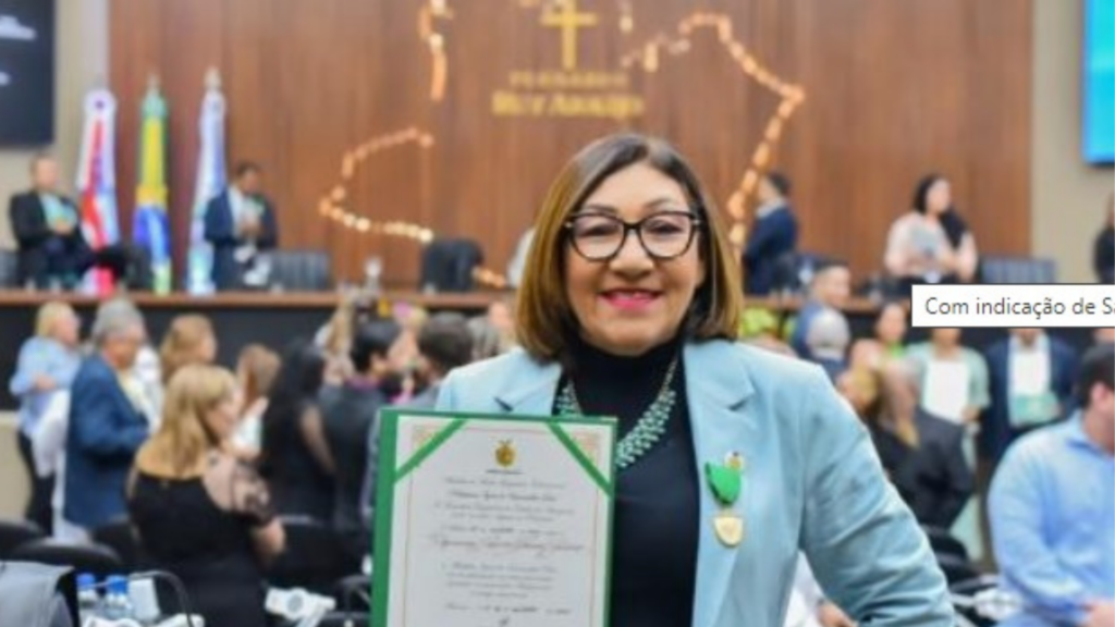 Lanira Cardoso ganhou medalha na Aleam