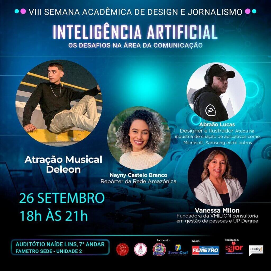 Semana Acadêmica de Jornalismo e Design da Fametro inicia nesta terça-feira (26/9)