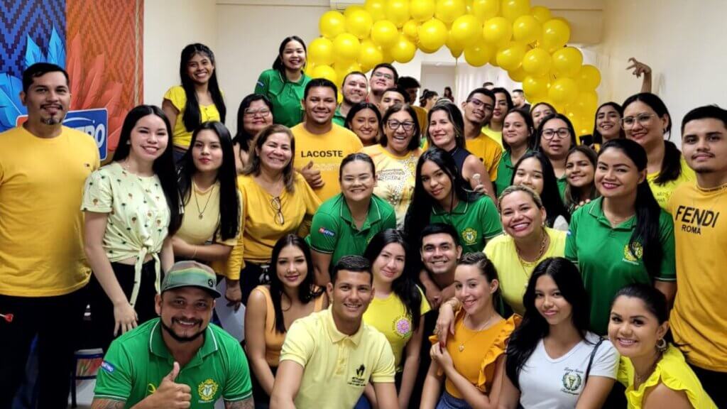 turma de fisioterapia da Fametro Parintins, no setembro amarelo