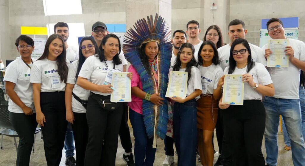 Alunos de Direito da LADC-AM participam de ação para emissão de registro civil