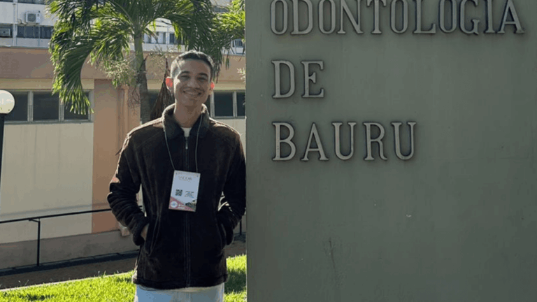 Acadêmico de Odontologia da Fametro apresenta pesquisa na 42ª Reunião Anual da SBPqO