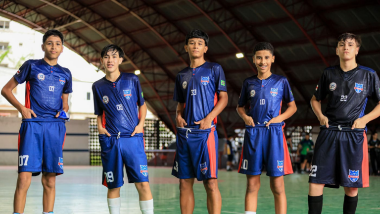 Time infantil de futsal do Colégio Fametro estreia com vitória de 7 a 0 nos Jogos Escolares do Amazonas
